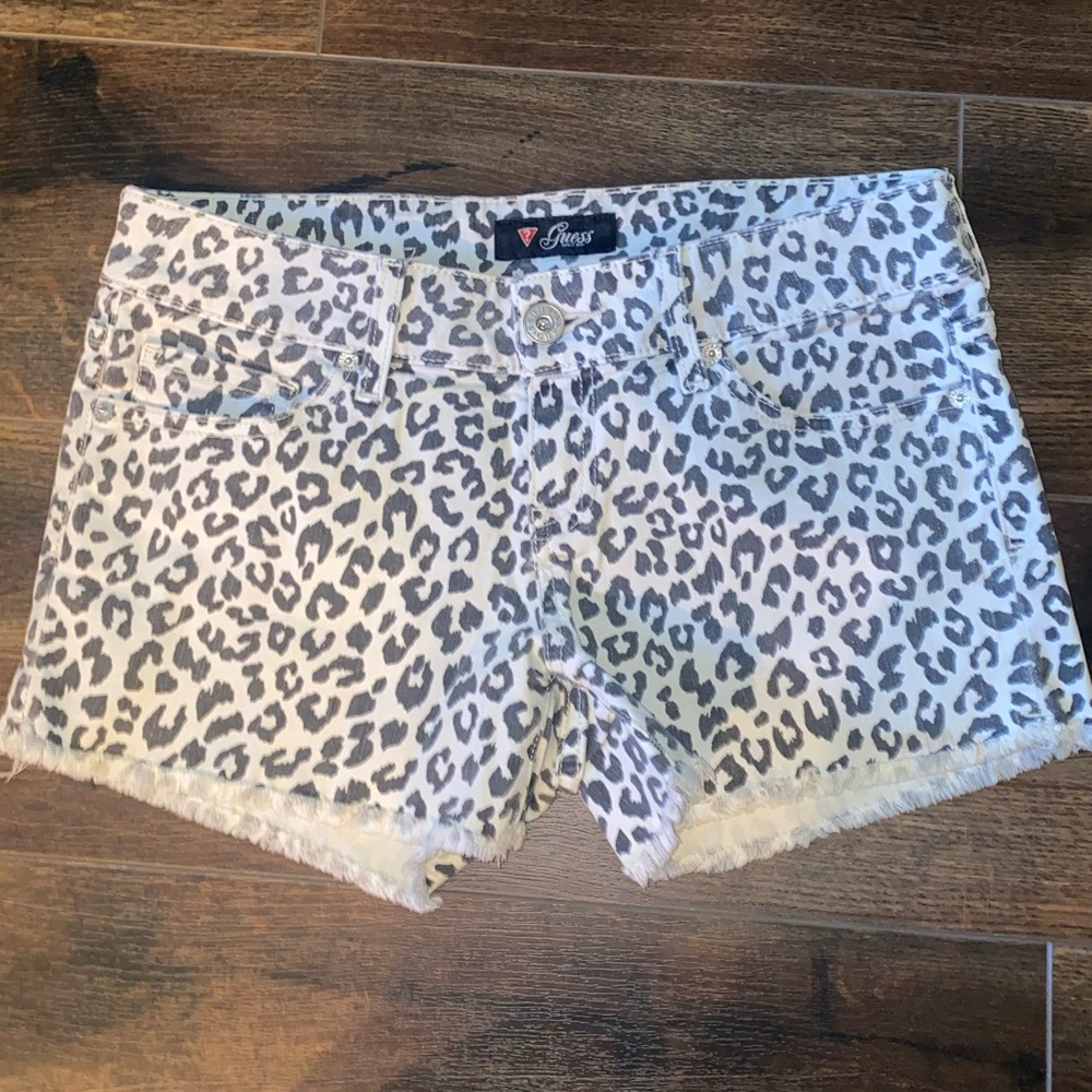 GUESS leopard shorts